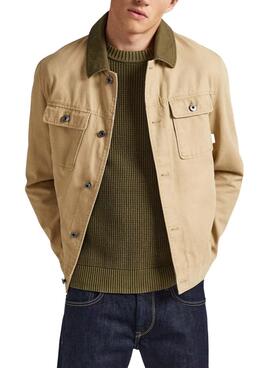 Cazadora Pepe Jeans Valtari Beige Para Hombre