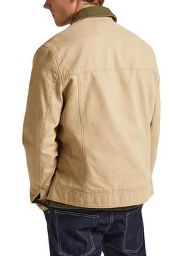 Cazadora Pepe Jeans Valtari Beige Para Hombre