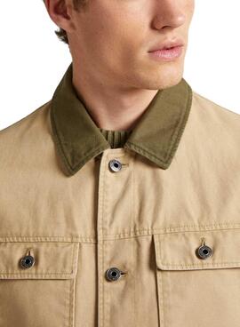 Cazadora Pepe Jeans Valtari Beige Para Hombre