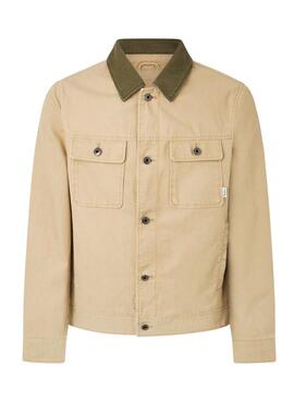 Cazadora Pepe Jeans Valtari Beige Para Hombre