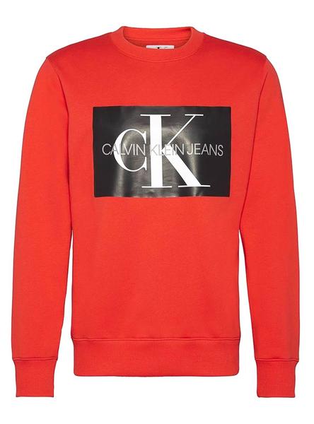 Sudadera Roja Calvin Klein Hombre Con Gorro –