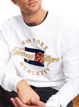 Sudadera Tommy Hilfiger Icon Artwork Blanco Hombre