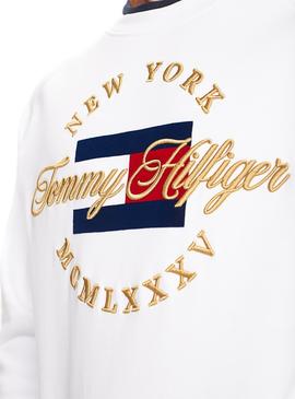 Sudadera Tommy Hilfiger Icon Artwork Blanco Hombre