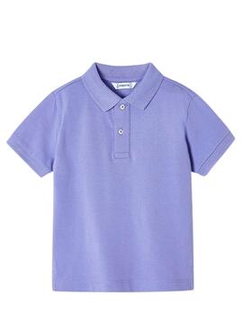 Polo Mayoral Granito Básico Lila Para Niño