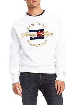 Sudadera Tommy Hilfiger Icon Artwork Blanco Hombre