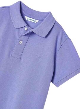 Polo Mayoral Granito Básico Lila Para Niño