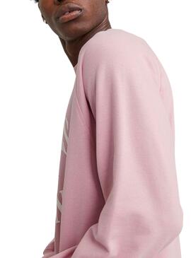 Sudadera Jack And Jones Lucca Branding Rosa Hombre