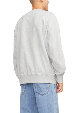 Sudadera Jack And Jones Lucca Branding Gris Hombre