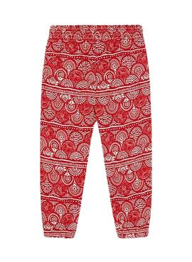 Pantalon Mayoral Estampado Rojo Para Niña