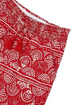 Pantalon Mayoral Estampado Rojo Para Niña