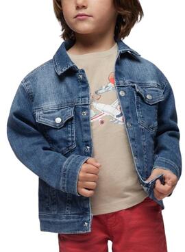 Cazadora Vaquera Mayoral Denim Medio Para Niño