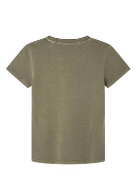 Camiseta Pepe Jeans Jacco Verde Militar Niño