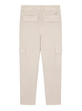 Pantalón Pepe Jeans Tadeo Beige Para Niño 