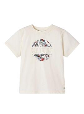 Camiseta Mayoral Nature Blanco Para Niño