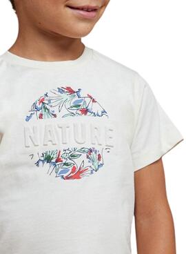 Camiseta Mayoral Nature Blanco Para Niño