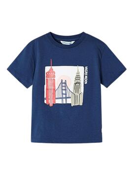 Set Camisetas Mayoral Indigo Y Estampada Para Niño