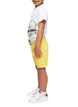 Camiseta Mayoral Skate Blanco Para Niño