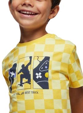 Camiseta Mayoral Best Trick Amarillo Para Niño