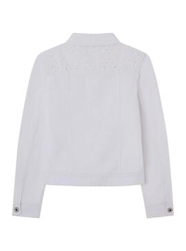 Cazadora Vaquera Pepe Jeans Isa Jacket Blanco Niña