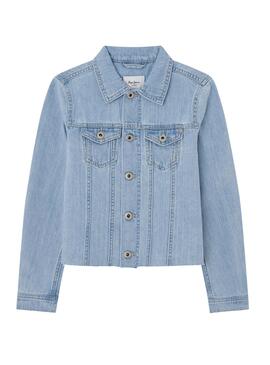 Cazadora Vaquera Pepe Jeans Isa Jacket Azul Niña