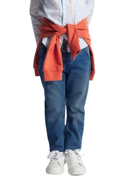 Pantalón Mayoral Soft Denim Jogger Medio Para Niño