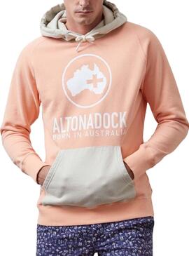 Sudadera Altonadock Canguro Rosa para Hombre