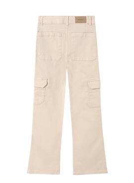 Pantalón Mayoral Largo Sarga Beige Para Niña