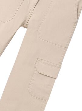 Pantalón Mayoral Largo Sarga Beige Para Niña