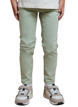 Pantalón Mayoral Sarga Slim Basic Verde Para Niño