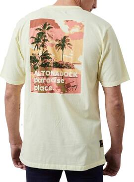 Camiseta Altonadock Paradise Amarillo para Hombre