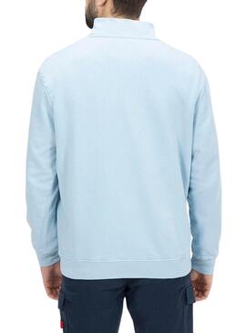 Sudadera El Pulpo Perkins Parche Azul Para Hombre