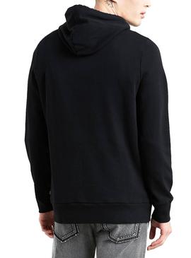 Sudadera Levis Peanuts Hoodie Snoopy Negro Hombre