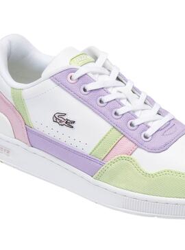 Zapatillas Lacoste T-Clip Pastel Para Niños