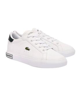 Zapatillas Lacoste Powercourt Blanco Para Niños