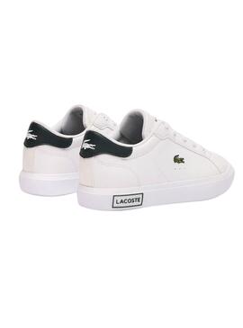 Zapatillas Lacoste Powercourt Blanco Para Niños