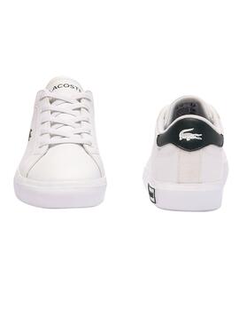 Zapatillas Lacoste Powercourt Blanco Para Niños