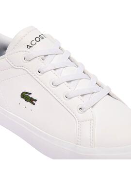 Zapatillas Lacoste Powercourt Blanco Para Niños