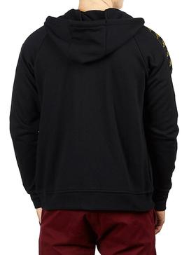 Sudadera Kappa Arit 222 Banda Hoodie Negro Dorado