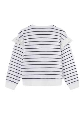 Sudadera Pepe Jeans Ona Blanco Para Niña