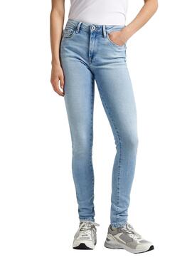 Pantalón Vaquero Pepe Jeans Skinny Azul Mujer