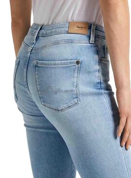 Pantalón Vaquero Pepe Jeans Skinny Azul Mujer