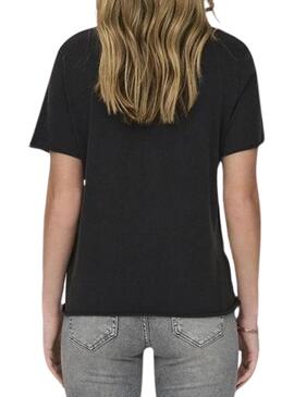 Camiseta Only Lucy Negro para Mujer