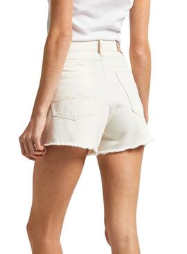 Shorts Pepe Jeans A-Line Blanco para Mujer