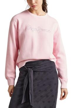 Sudadera Pepe Jeans Lana Rosa para Mujer