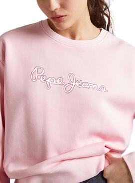 Sudadera Pepe Jeans Lana Rosa para Mujer