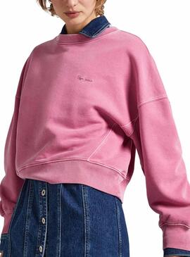 Sudadera Pepe Jeans Lynette Rosa para Mujer