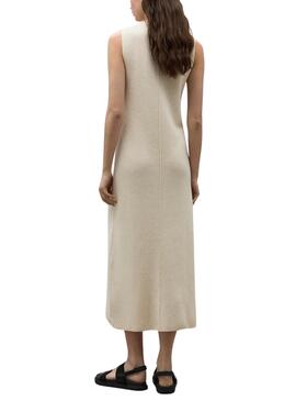 Vestido Ecoalf Cercis Beige Para Mujer