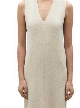 Vestido Ecoalf Cercis Beige Para Mujer
