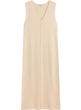 Vestido Ecoalf Cercis Beige Para Mujer