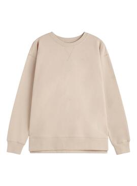 Sudadera Ecoalf Moss Beige Para Mujer